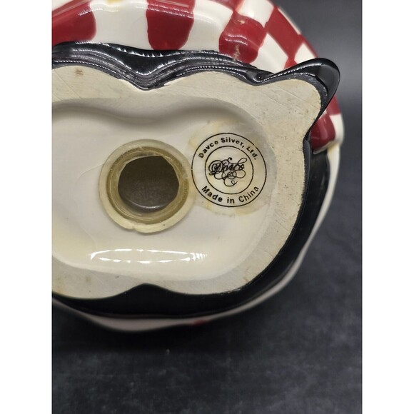 Fat Chef Kitchen Salt Shaker Replacement Has Chip End Of Right Foot Daveco - Picture 10 of 12